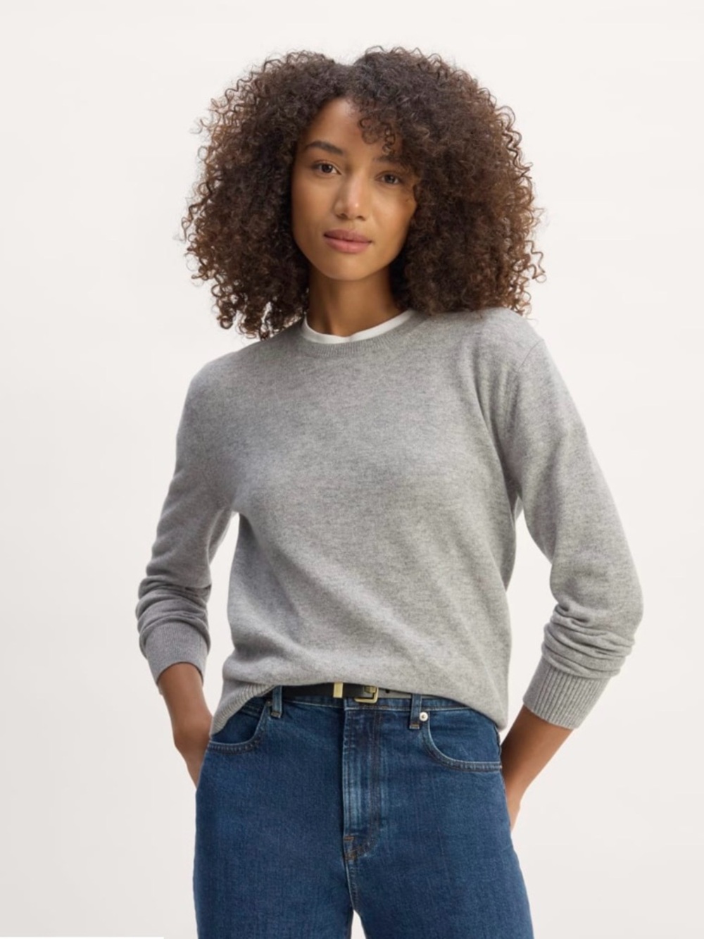 Everlane Gray 100% Cashmere Sweater Size S